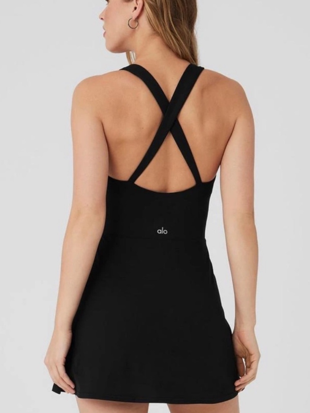 ALO Yoga Alosoft Showcase Dress in Black